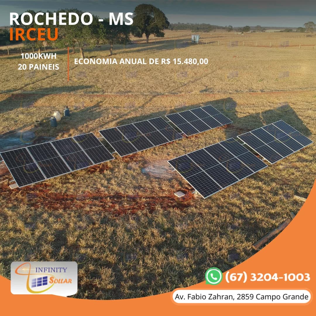 Projeto Infinity Sollar de Irceu em Rochedo MS