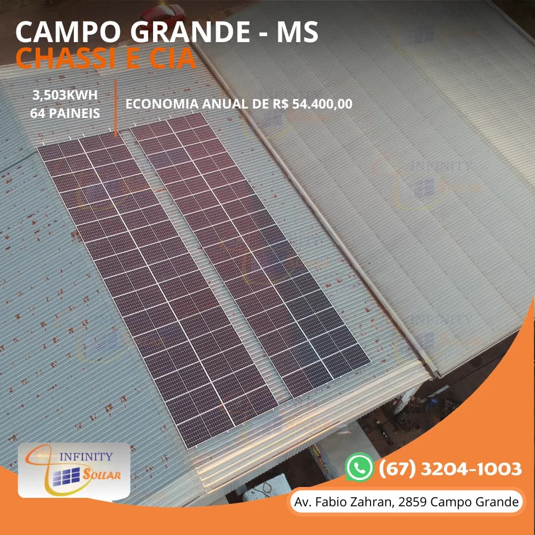 Projeto Infinity Sollar de Chassi e Cia em Campo Grande MS