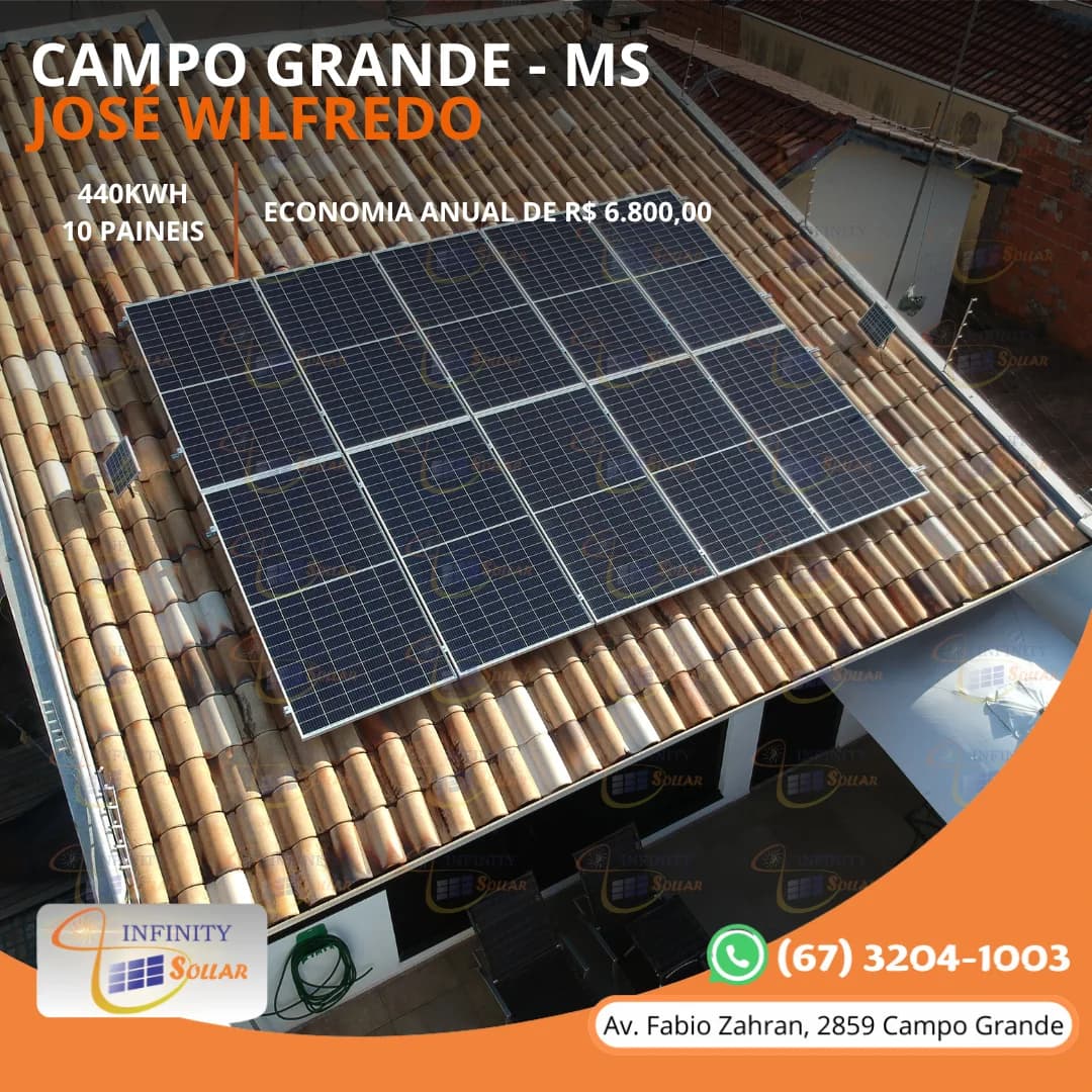 Projeto Infinity Sollar de José Wilfredo em Campo Grande MS