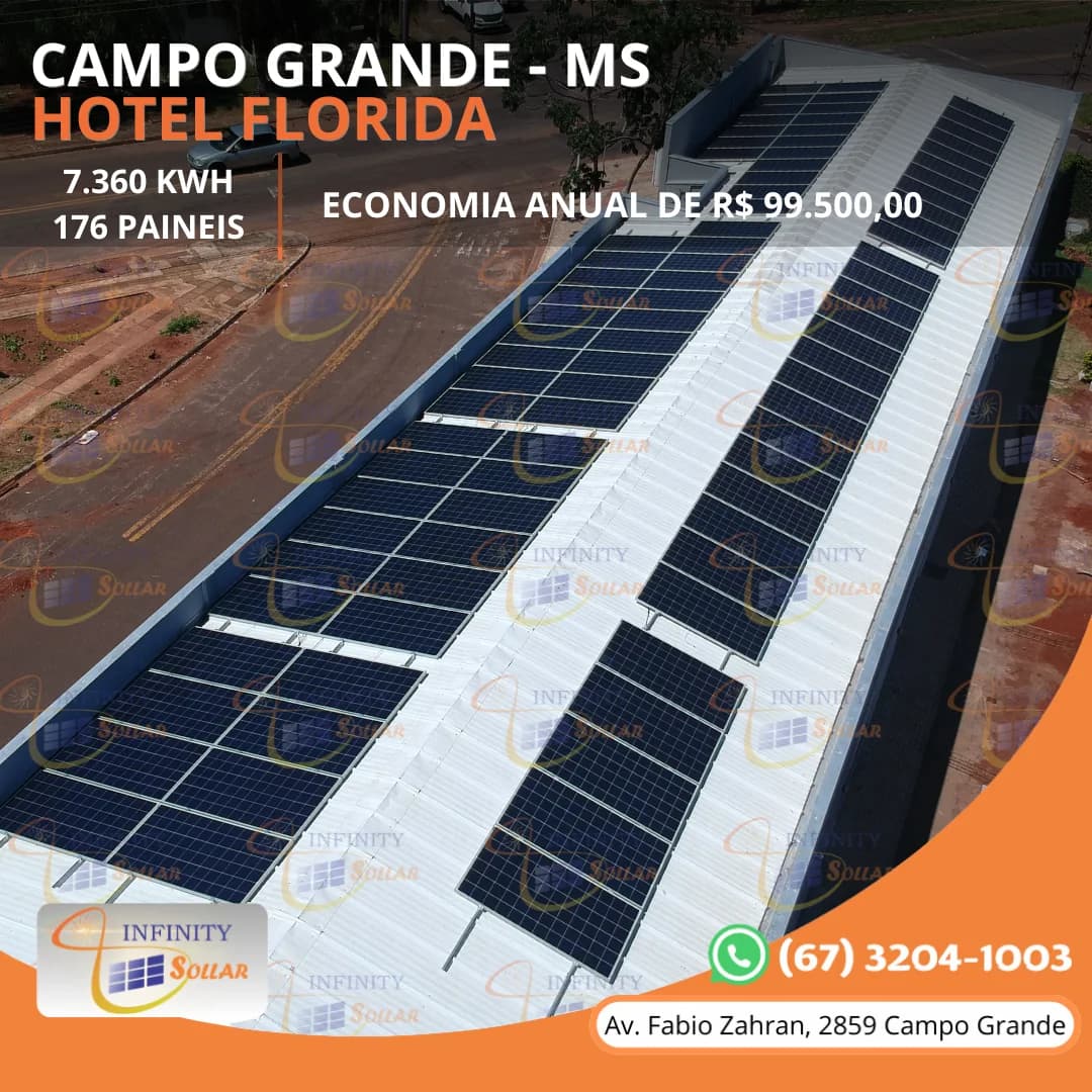 Projeto Infinity Sollar de Laticínio Imbaúba em Campo Grande MS