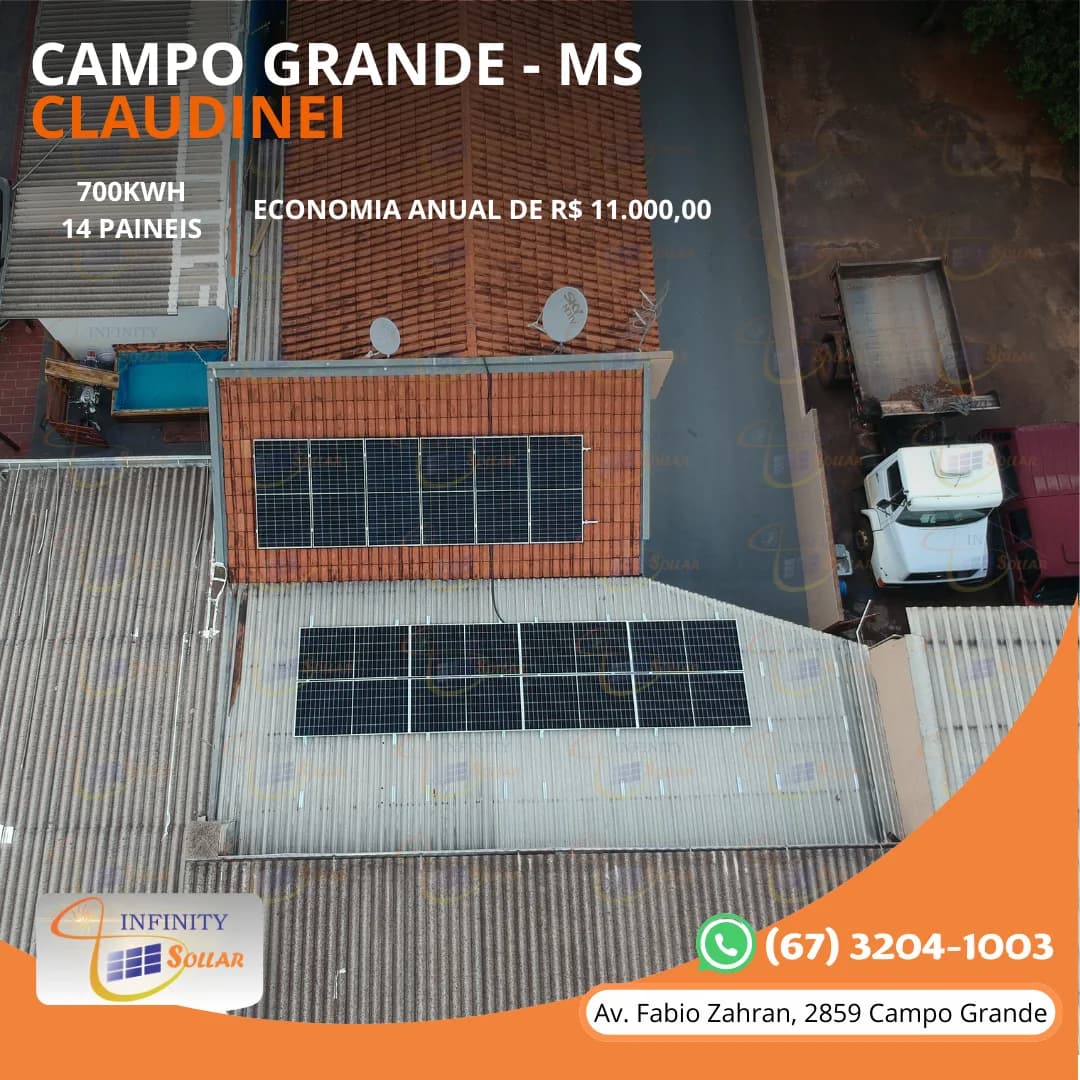 Projeto Infinity Sollar de Clauninei em Campo Grande MS
