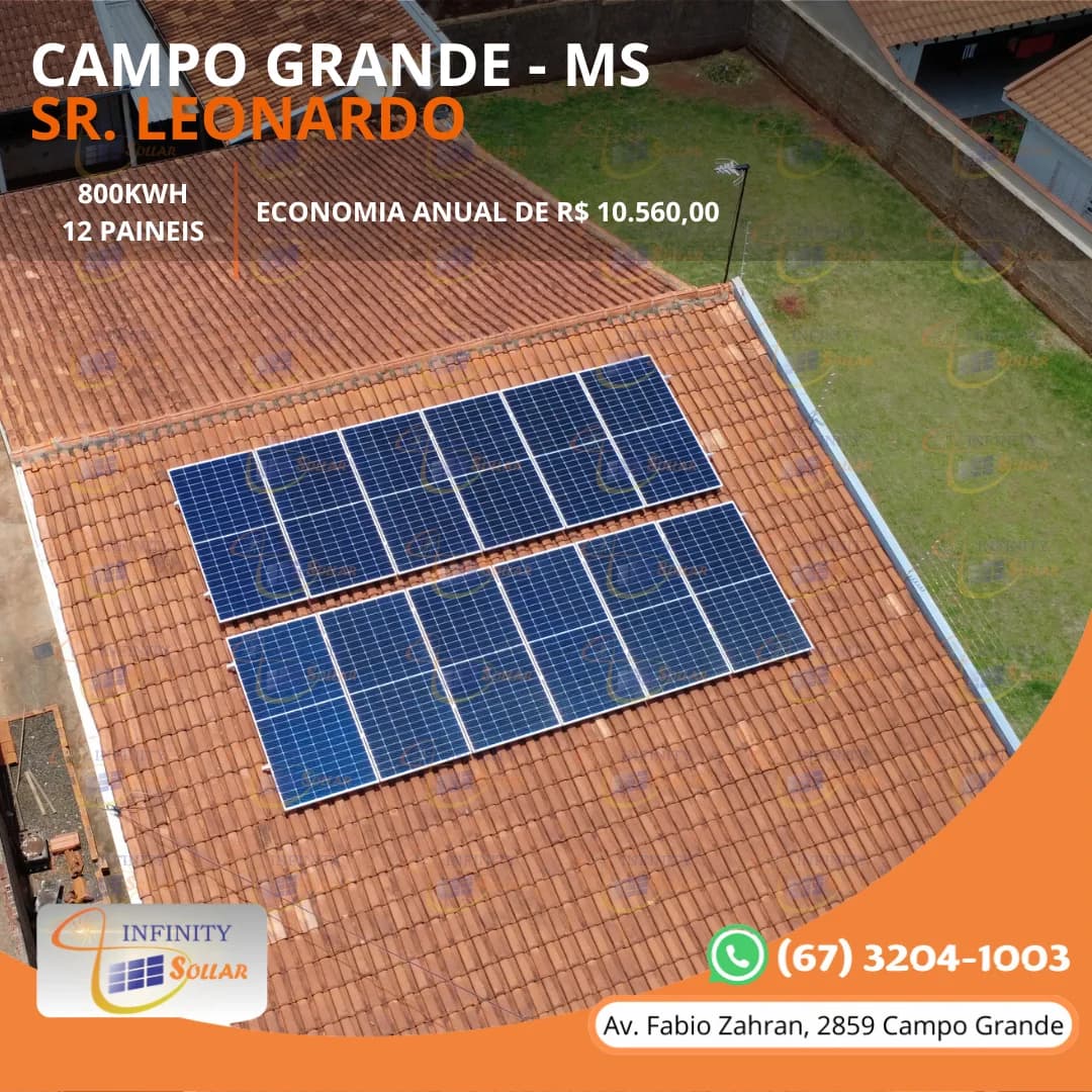 Projeto Infinity Sollar de Leonardo em Campo Grande MS